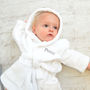 Personalised Twins Soft Child's Dressing Gowns In White, thumbnail 3 of 10