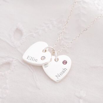 Heart Birthstone Personalised Name Necklace, 4 of 9