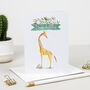 Giraffe Themed Personalised Nursery Bedroom Clock, thumbnail 2 of 3