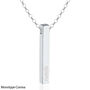 Sterling Silver 3D Vertical Bar Name Necklace, thumbnail 6 of 8