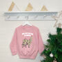 Fa La La La Llama Kids Christmas Sweatshirt, thumbnail 2 of 2