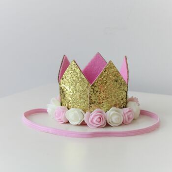 Second Birthday Rosebud Party Crown, 5 of 8