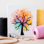 Watercolour Tree Cross Stitch Kit, thumbnail 1 of 10
