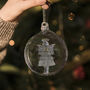 Personalised Glass Christmas Angel Bauble, thumbnail 1 of 2