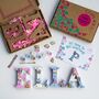 Personalised Paint Your Own Baby Animal Wooden Name, thumbnail 1 of 12
