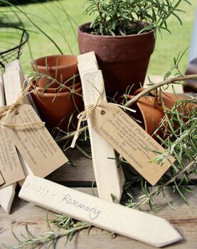 Sprig Topped Ceramic Plant Markers, 7 of 7