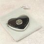 Personalised 70th Birthday Sixpence Heart Compact Mirror, thumbnail 7 of 7