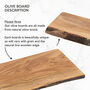 Personalised 'Head Chef' Olive Wood Cutting Board, thumbnail 7 of 7