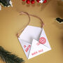 G Decor Magical Santa Letter Envelope Christmas Tree Hanging Decoration For Secret Notes, Gift Cards, thumbnail 3 of 5