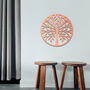 Round Abstract Tree Wooden Wall Art Modern Decor, thumbnail 4 of 10