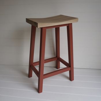 Scandi Stool Hand Painted In Any Colour, 2 of 8