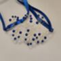 Royal Blue Pearl Wrist Corsage – Gold Or Silver, thumbnail 2 of 9