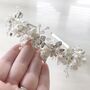 White And Silver Floral Bridal Crown, thumbnail 8 of 8