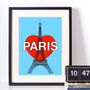 I Love Paris Art Print, thumbnail 2 of 3