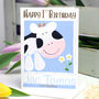 Personalised Farm Cow Relation Birthday Card, thumbnail 4 of 8