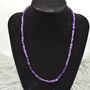 Amethyst Beaded Necklace, thumbnail 5 of 8