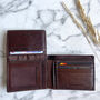 Men's Brown Buffalo Leather Wallet Rfid Protected, thumbnail 2 of 3