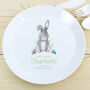 Personalised Easter Bunny Plastic Plate, thumbnail 1 of 5