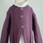 Handmade Organic Cardigan Cabled For Girls, thumbnail 8 of 9