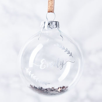 Personalised Sequin Christmas Bauble, 7 of 7