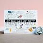 Personalised 50th Birthday Card, thumbnail 1 of 5