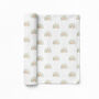 Luxury Neutral Sage Rainbow Organic Bamboo Muslin Swaddle, thumbnail 1 of 2