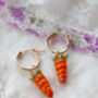 Carrot Earrings, thumbnail 2 of 3