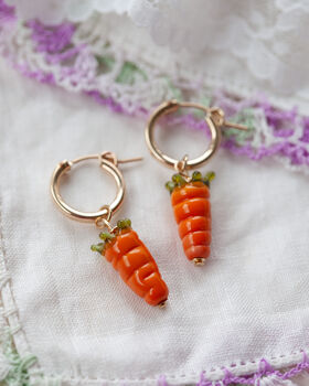 Carrot Earrings, 2 of 3