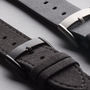Pvd Grey Stainless Steel Watch With Alcantara Strap, thumbnail 9 of 9