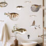 Puffer Fish Peel And Stick Fabric Wall Decals, thumbnail 1 of 8