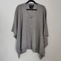 Pure Cashmere Women V Neck Poncho One Size, thumbnail 1 of 12