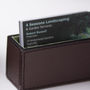 Leather Business Card Holder Brown, thumbnail 2 of 5