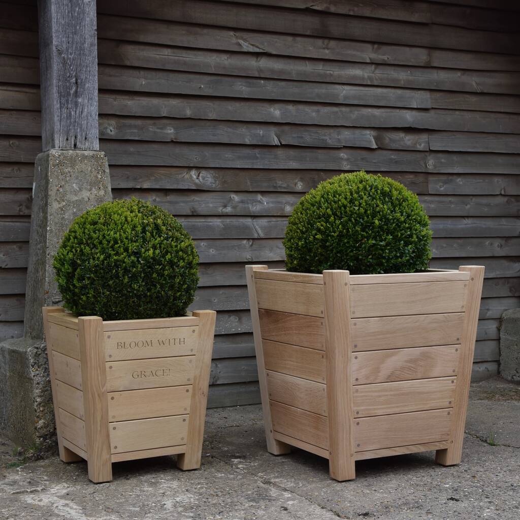 Oak Planter By The Oak & Rope Company