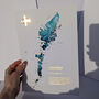 Cianalas Watercolour Map With Gold Beaches, thumbnail 2 of 6