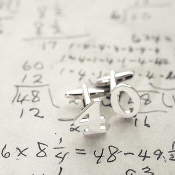 Contemporary Age Personalised Cufflinks, 2 of 7