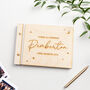 Moon And Stars Wooden Wedding Guest Book, thumbnail 2 of 5