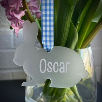 Personalised Happy Easter Rabbit Decoration, 2 of 3