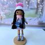 Handmade Crochet Dark Skin Doll, thumbnail 7 of 12