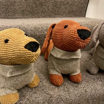 Dachshund Door Stop With Jumpers On, 4 of 7