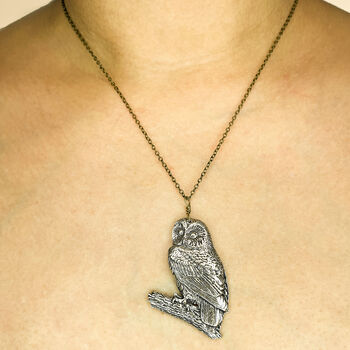 Tawny Owl Necklace, 2 of 3