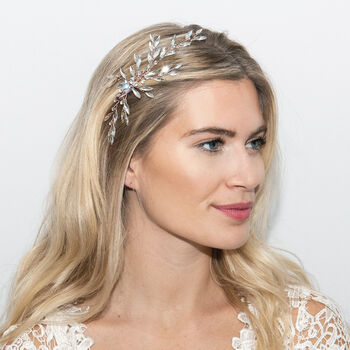 Silver, Gold Or Rose Gold Crystal Bridal Hair Clip, 10 of 12