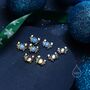 Moonstone Or Opal Crab Stud Earrings Sterling Silver, thumbnail 1 of 12