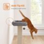 Cat Scratching Post With Plush Perch And Sisal Pole, thumbnail 8 of 10