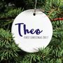 Personalised Baby's First Christmas Name Decoration, thumbnail 4 of 5