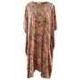 'Nell' Red, Blue And Orange Paisley Kaftan, thumbnail 5 of 5
