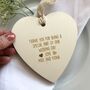 Personalised Father Of The Bride Or Groom Heart, thumbnail 4 of 4