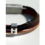 Personalised Men's Memorial Bracelet: Engraved Pendant With Ashes Keepsake Sympathy Gift, thumbnail 4 of 10