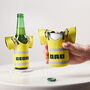 Personalised High Vis Construction Shirt Can Cooler, thumbnail 1 of 3