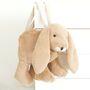 Brown Bunny Bag, Personalised, Gift Boxed, thumbnail 1 of 3