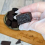Letterbox Gourmet Black Brownie Bites, Personalised, thumbnail 2 of 9